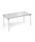 Klapptisch, 72cm (H), 120x60cm (BxT), rechteckig, lichtgrau / silber