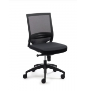B&uuml;rodrehstuhl myOPTIMAX, schwarz/schwarz / schwarz, bis 120kg, ohne Kopfst&uuml;tze