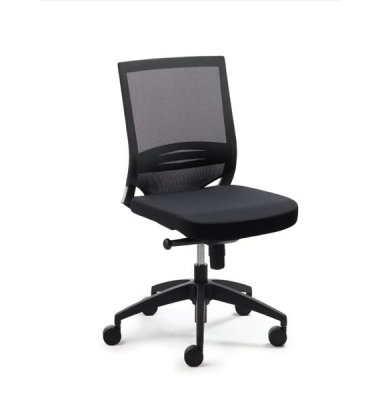 Drehstuhl Myoptimax Netzrücken/Sitz schwarz/schwarz, höhenverstellbare