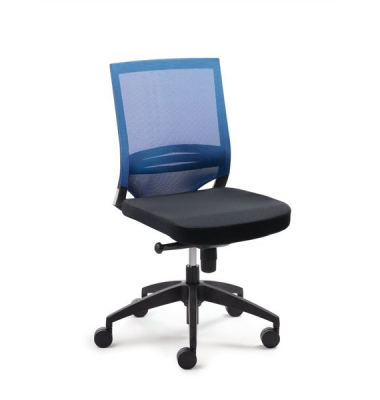 Drehstuhl Myoptimax Netzrücken/Sitz blau/schwarz, höhenverstellbare