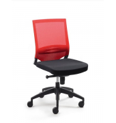 B&uuml;rodrehstuhl myOPTIMAX, schwarz/rot / schwarz, bis 120kg, ohne Kopfst&uuml;tze