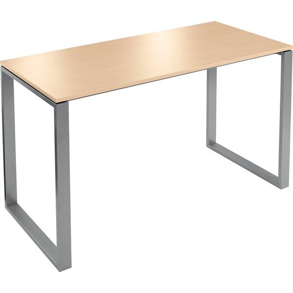 4255704320619 - Stehtisch Celsus 110cm (H) 160x80cm (BxT) rechteckig ahorn   silber 4255704320619 Deskin