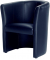 Clubsessel Kunstleder, dunkelblau Elegant, bequem und einladend
