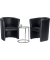 Clubsessel Kunstleder, dunkelblau Elegant, bequem und einladend