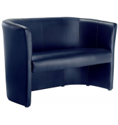 Clubsofa Kunstleder dunkelblau Elegant, bequem und einladend