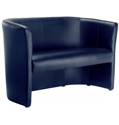 Clubsofa Kunstleder dunkelblau Elegant, bequem und einladend