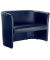 Clubsofa Kunstleder dunkelblau Elegant, bequem und einladend