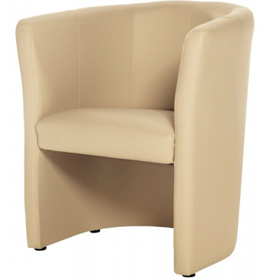 Clubsessel Kunstleder, beige Elegant, bequem und einladend