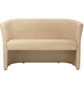 Clubsofa Kunstleder beige Elegant, bequem und einladend