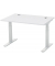 Schreibtisch FLEX MODUL, elektrisch h&ouml;henverstellbar, 60-125,5cm (H), 120x80cm (BxT), rechteckig, lichtgrau / silber