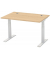 Schreibtisch Flex Modul, rechteckig, buche / silber