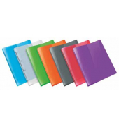 Ringbuch PROPYGLASS transluzent V020983, A4 4 Ringe 20mm Ring-Ø PP-Vollkunststoff sortiert-transparent
