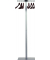 Garderobenständer SPIRIT grau mit 6 Holzbügeln 50 x 175cm