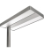 LED-Stehlampe LIXUS 400079771, metallgrau, mit zerlegt/teilmontiert, dimmbar