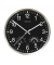  Wanduhr WETTY 400140807, Metall-grau, 30cm, rund, analog