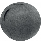 ERGO SPHERE Sitzball grau mit waschbarem Filzbezug