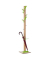 Garderobenständer easyCloth Wood Range PECPP.08, mit 8 Haken, mit Schirmständer, Holz, grün