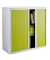 Aktenschrank easy Office E1CT0000100044, Kunststoff/Stahl abschließbar, 2 OH, 110 x 104 x 41,5 cm, grün/weiß