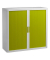 Aktenschrank easy Office E1CT0000100044, Kunststoff/Stahl abschließbar, 2 OH, 110 x 104 x 41,5 cm, grün/weiß