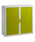 Aktenschrank easyOffice E1CT0000100044, abschlie&szlig;bar, 2 OH, gr&uuml;n/wei&szlig;, 110x104x41,5cm (BxHxT)