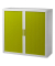 Aktenschrank easyOffice E1CT0000100044, abschlie&szlig;bar, 2 OH, gr&uuml;n/wei&szlig;, 110x104x41,5cm (BxHxT)