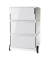 Rollcontainer easyBox EBGHPH.13 Kunststoff weiß, 4 normale Schubladen