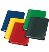 Heftbox A4 -KARTON- sort. rot,blau,gelb, grün, schw.