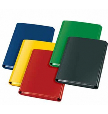 Heftbox A4 -KARTON- sort. rot,blau,gelb, grün, schw.