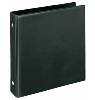 Ringbuch Karteikartenordner 4167080, A6 2 Ringe 25mm Ring-Ø PVC schwarz