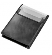 VELOBAG Heftbox A4 schwarz hoch mit Klettverschluss