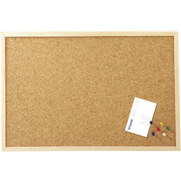 4002390020589 - Pinntafel 80x60cm Kork Holzrahmen mit Nadeln 4002390020589 MAUL 2706070 10 Stück