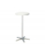 Stehtisch 109cm (H), Ø 60cm (BxT), rund, weiß
