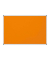 Pinnwand Standard 6445043, 180x90cm, Filz, Aluminiumrahmen, orange