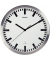  Wanduhr MAULpilot 9063308, aluminium, 30cm, rund, analog