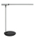 LED-Schreibtischlampe MAULrubia, silber/schwarz, mit Standfuß, dimmbar