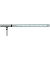 Schreibtischlampe MAULrubia 82015, LED, dimmbar, mit USB-Ladeanschluss, mit Standfuß, silber, schwarz