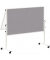 Moderationstafel solid 6366982, klappbar, Filz grau / Whiteboard weiß, 150x120cm