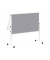 Moderationstafel solid 6366982, klappbar, Filz grau / Whiteboard weiß, 150x120cm