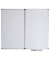 Klapp-Whiteboard MAULstandard, 6457984, 100x60cm (HxB), kunststoffbeschichtet, Aluminium