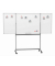Klappstativdrehtafel-Whiteboard MAULstandard, 6458584, 120/240x100cm (BxH), kunststoffbeschichtet, Aluminium