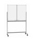Klappstativdrehtafel-Whiteboard MAULstandard, 6458584, 120/240x100cm (BxH), kunststoffbeschichtet, Aluminium
