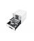 Schubladenbox WOW CUBE, mit 5 Schubladen, A4+, weiß/schwarz