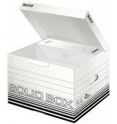 Archivbox Solid 6118-00-01, weiß, Pappe
