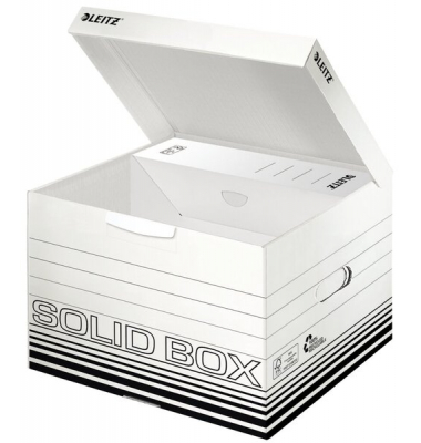 Archivbox Solid 6118-00-01, weiß, Pappe