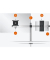 Monitorhalter 508723 1Monitor/1Tablet Tischklemme si