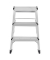 Klapptritt 4443-701 D60 StandardLine, 2x 3 Stufen, silber, Aluminium