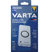 Powerbank, QuickCharge 3.0, 20.000mAh, 2x USB-A, 1x USB-C, Wireless Qi,