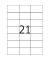 Etiketten Premium 4616, weiß 70x42,3mm, rechteckig, 