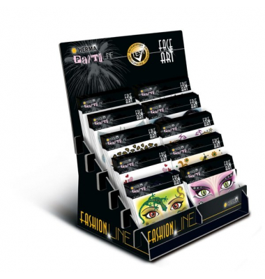 Sortiment Face Art Sticker Sort 50 Pack