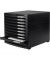 Schubladenbox Contur 1510-13 schwarz/schwarz 10 Schubladen geschlossen